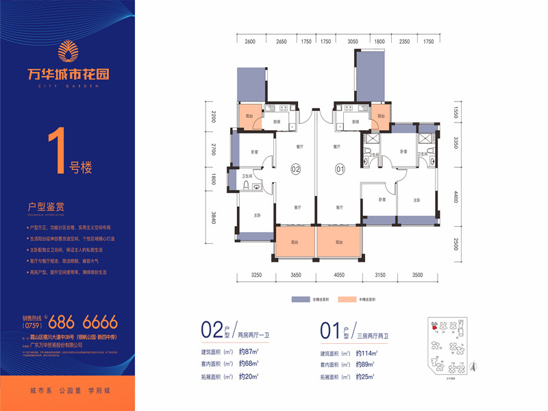 开元体育网站入口霞山万华城市花园户型一览 价格为约12001元㎡(图1)